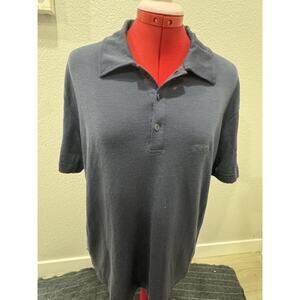 Icebreaker Superfine 190 Pure Merino Men Polo Shirt Size Medium Charcoal Gray